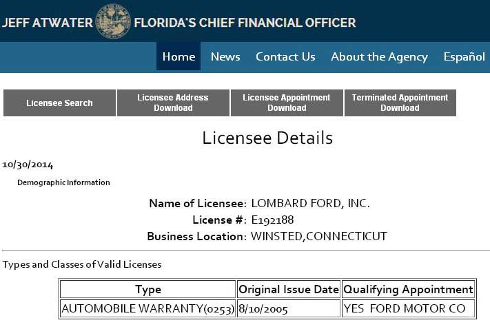 Florida license