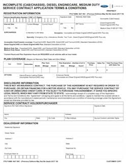 Diesel Engine Care contract